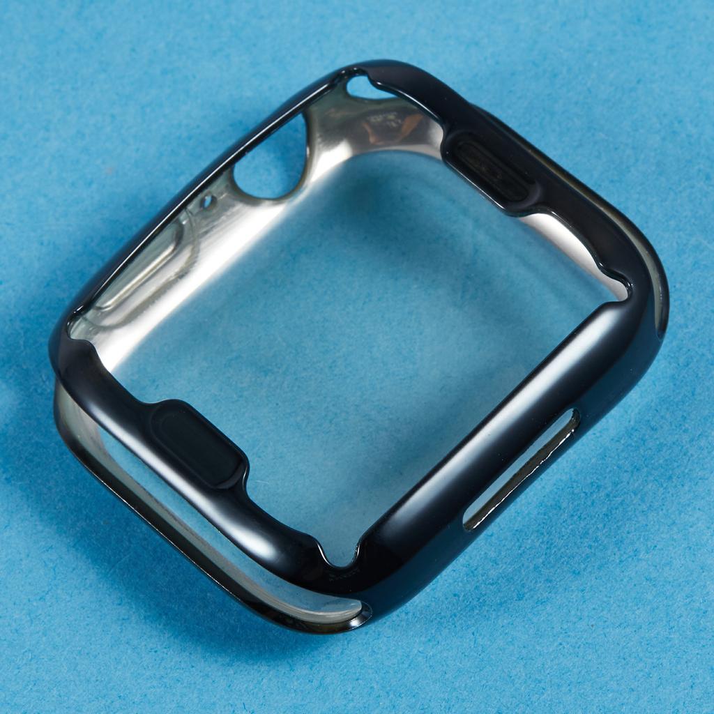 For Apple Watch Series 9/8/7 45mm Watch Case Electroplating Full Coverage TPU Protective Cover
