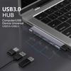 60W Fast Charging USB 3.0 Hub Splitter 4-in-1 with Type-C Port Plug and Play Compact for Laptop PC MacBook