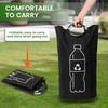 Folding Storage Bag 82L Large Capacity Empty Bottle Storage Basket Aluminum Handle Design Bottle Collector Recycling Bin 1PC