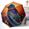 1pc Zentangle Bird Automatic Open/Close Umbrella Compact Folding Umbrella, All-Season Portable Umbrella for Women/Men F1124041