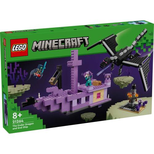LEGO Minecraft Ender Dragon and End Ship Toy Toy Present Birthday Block Christmas Boys Girls Children 8 Years Old 9 Years Old 10 Years Old Elementary