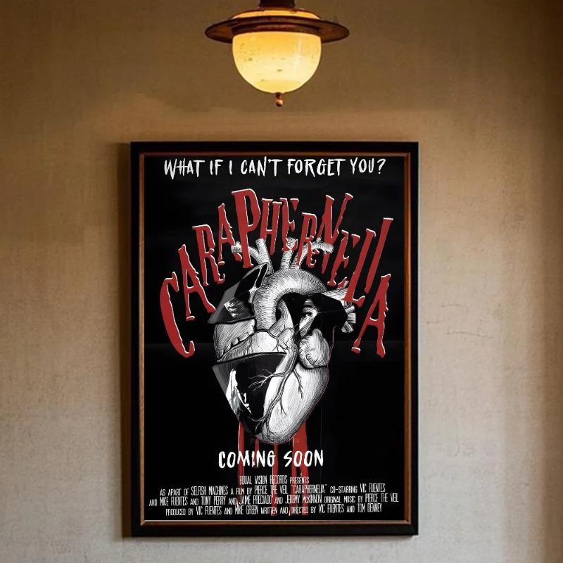 Pierce The Veil Grup Collide With The Sky Poster HD sanat yapışkan duvar su geçirmez ev oturma odası yatak odası bar estetik dekorasyon