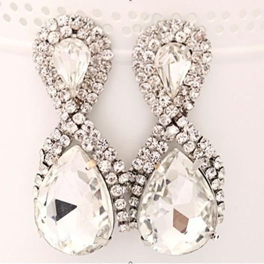 Korean Style Earrings 8-Word Autumn New Small Jewelry Ladies Stage Performance Earring Accessories E017