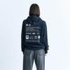 Roxy Regular Fit Hooded Sweatshirt with Back Black Women's Print,