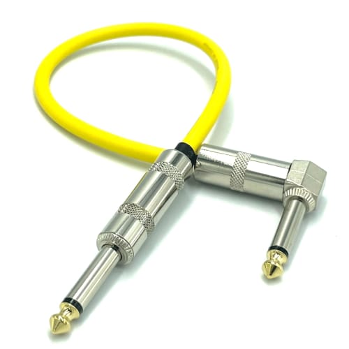 KM Sound CANARE GS-6 Yellow Patch Cable [L-S 30cm] Plug, Made In Japan... (L-S Plug, 30cm)