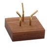 Espositore in Legno per Campioni Minerali Elegante Supporto per Fossili e Pietre Preziose Scaffale Espositore Decorativo per Rocce e Geodi