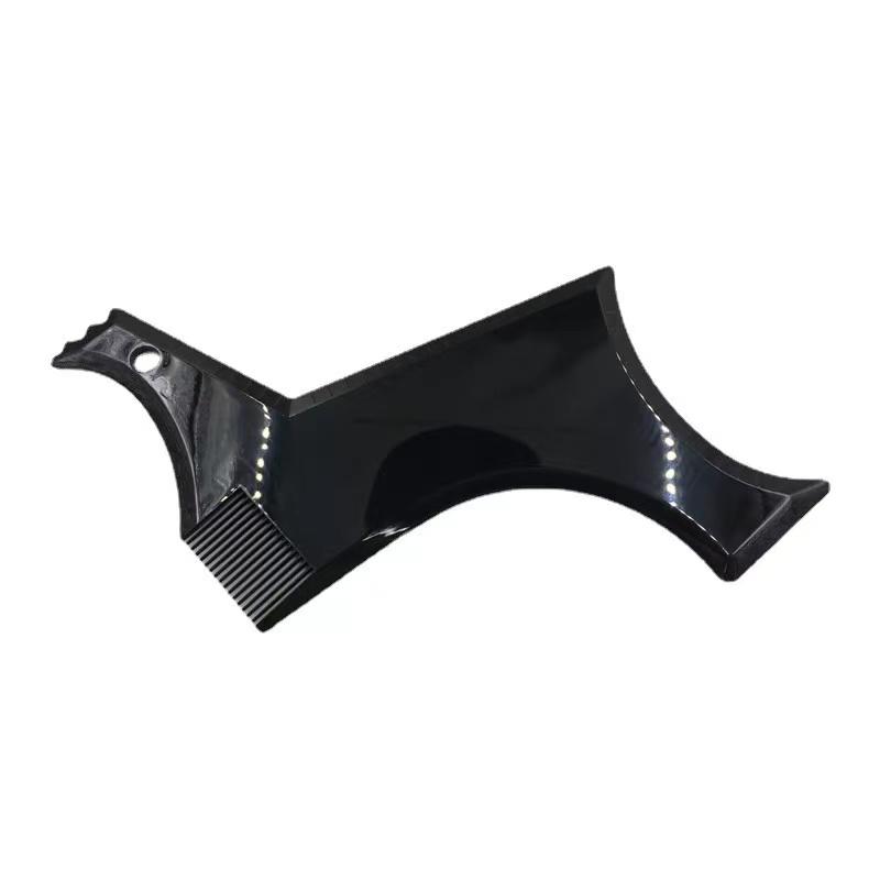 

Мужской шаблон для укладки бороды, трафарет, расческа для бороды для мужчин, легкий и гибкий, подходит для универсального инструмента, инструмент для формирования бороды чёрный