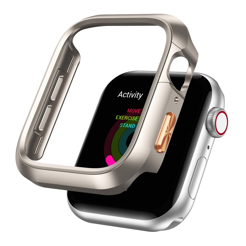 Hard PC No Glass Protective Case Frame Bumper Cover for Apple Watch 11/10 Accessory for Men Women 42mm 46mm Watch Case