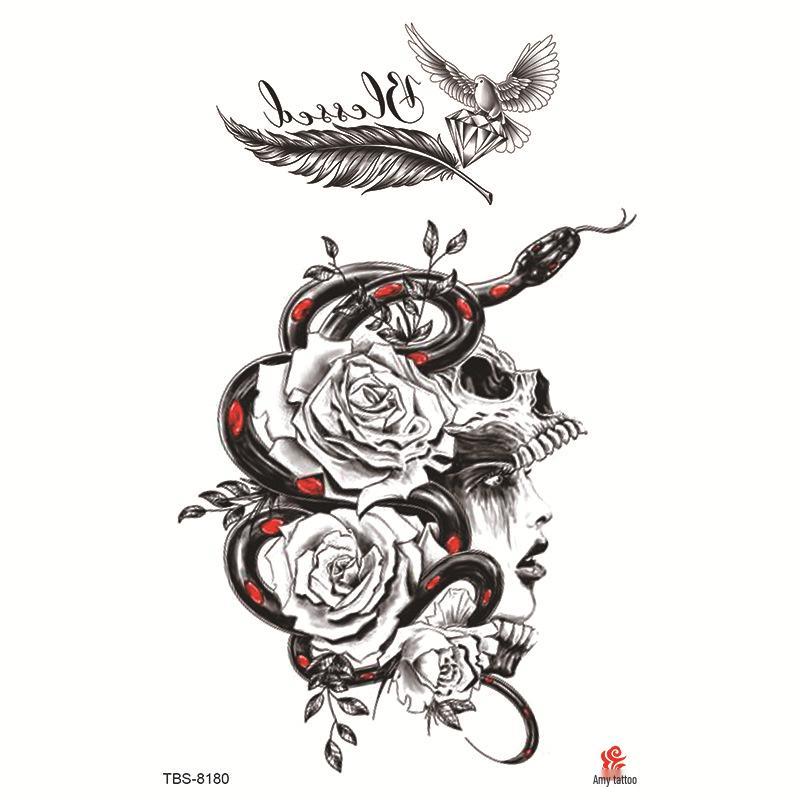 Wasserdichtes Ganzarm Totemsymbol Tattoo Aufkleber Set