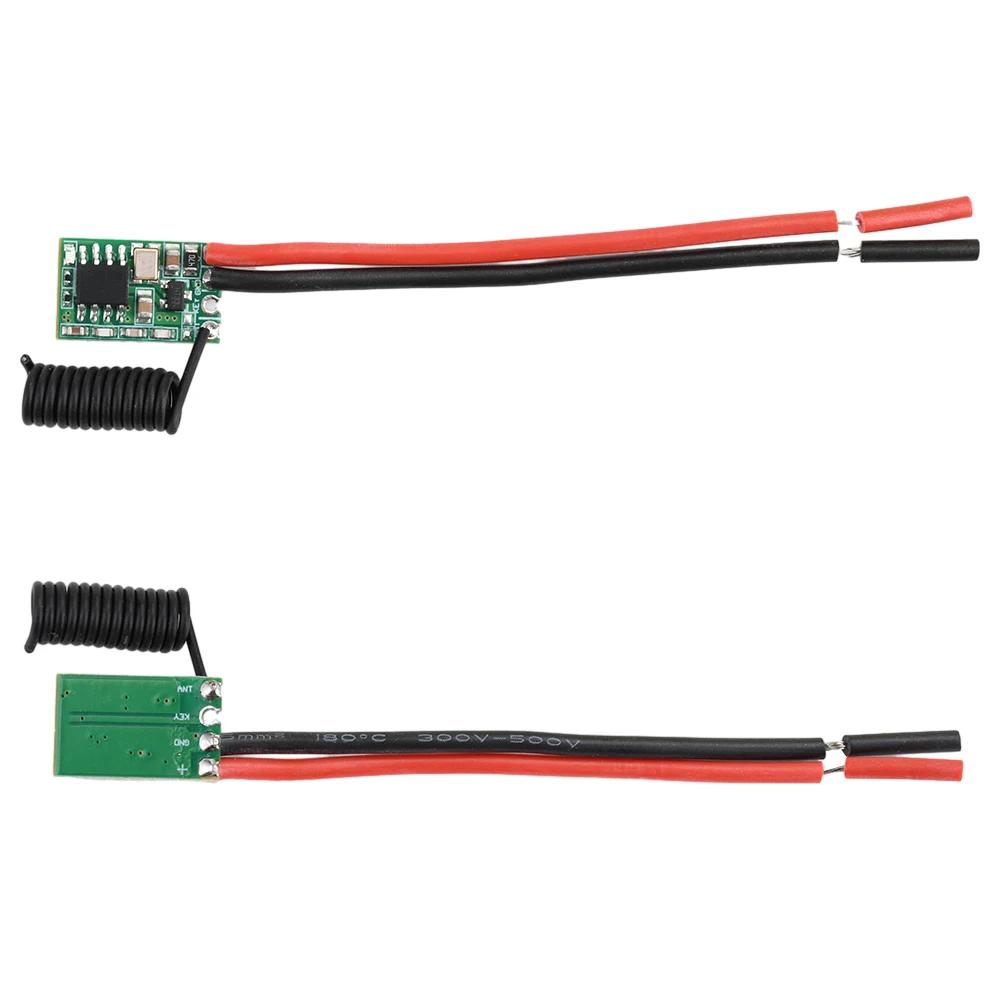 DC 1V-11V Wide Voltage Universal RF Module Miniature Wireless Transmitter-Receiver Module 111MHZ