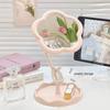 Sunflower Goddess Rotatable Makeup Mirror with Detachable Desktop Storage for Dorms