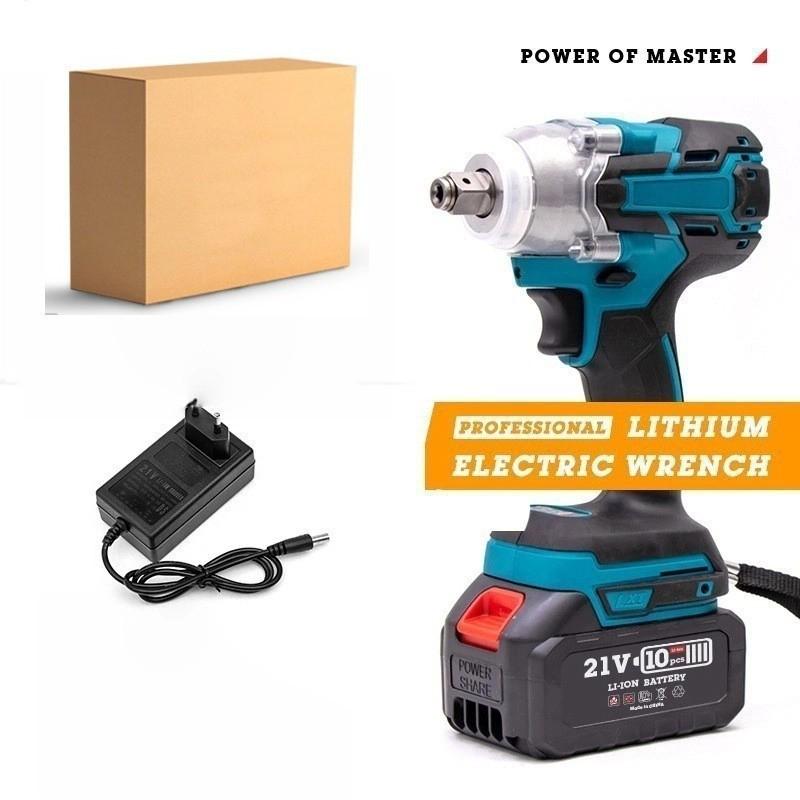 HILDA High Torque Brushless Electric Wrench with Adjustable Torque and Rechargeable Lithium Battery