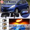 Dynamic LED Turn Signal Light Arrow Blinker For Honda Fit Jazz GE INSIGHT ZE Repeater Side Wing Mirror Flasher 2009-2013 2014