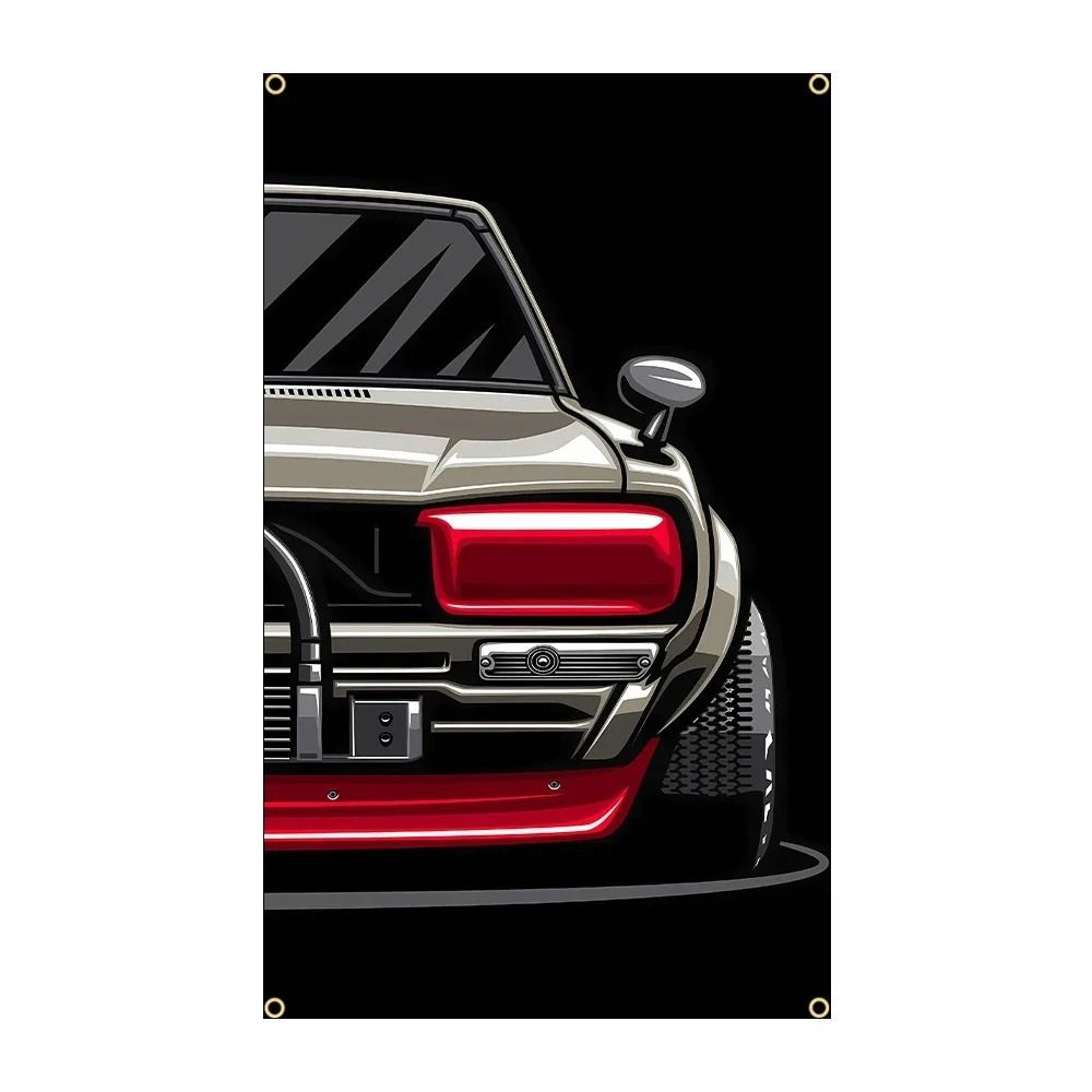 JDM Racing Cars Polyester Wall Plaque Auto Decor Gift