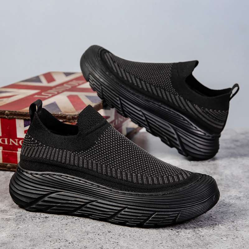 Men's Shoes 2025 New Summer Breathable Thick-soled Fried Street Dad Shoes Men's Mesh Casual Running Sports Popular Trendy Shoes
