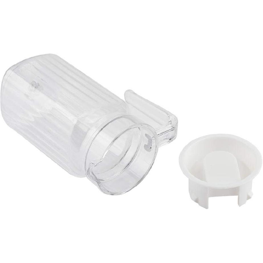 Fdit Acrylic Transparent Juice Bottle Striped Water Ice Cold Juice Jug with Lid Great for Homemade Juice & Cold Tea or for Milk Bottles Reusable