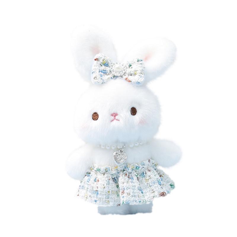 Plush Bunny Toy For Girls With Soft Polyester Filling Kids Gift And Backpack Charm
