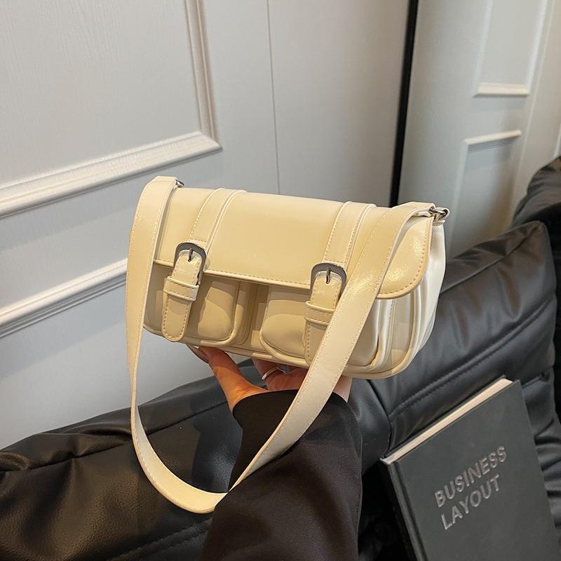 

Premium bag women s spring and summer new trendy fashion shoulder underarm bag versatile messenger small square bag белый