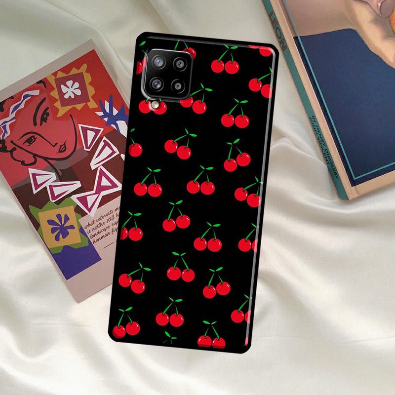 Food Fruit Red Cherry Case For Samsung Galaxy A33 A13 A36 A56 A23 A52 A32 A12 A54 A34 A14 A16 A26 A53 A15 A35 A55