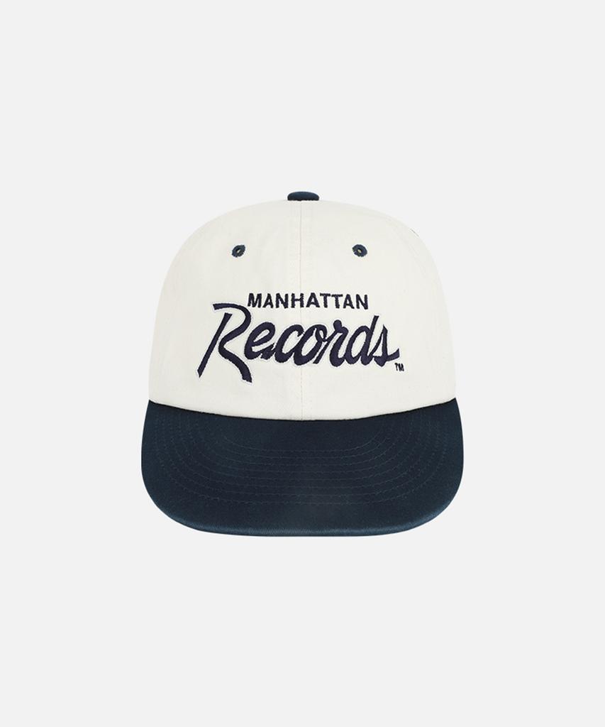 Maenhatanlekojeu Mr Records Script Logo Cap - Ivory
