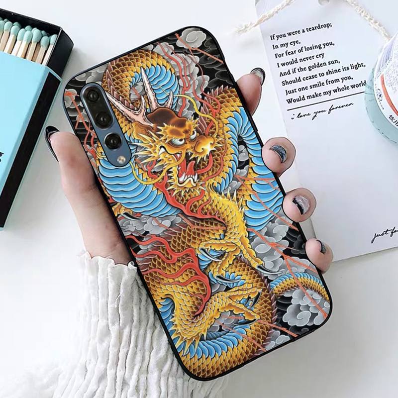Чехол для телефона с японским аниме «Дракон» для Huawei P30 40 20 10 8 9 lite pro plus Psmart2019