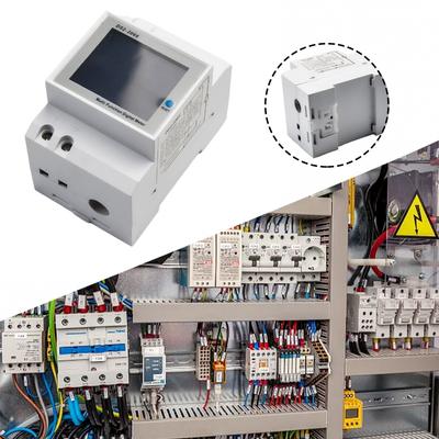 100A DIN Rayı AC Güç Ölçer. AC Güç Ölçer Din Rayı