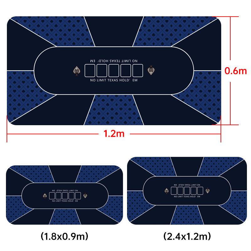 Texas Holdem Large XXL Rubber Nonslip Waterproof Portable Table Pad Poker Mouse Pad Keyboard Office Table Game Players Layout