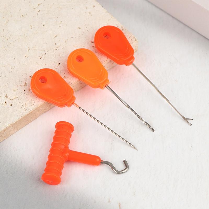 4Pcs Carp Fishing Bait Needle With Storage Box Professional Bait Threading Tools Carp Angling Fishing Accessories