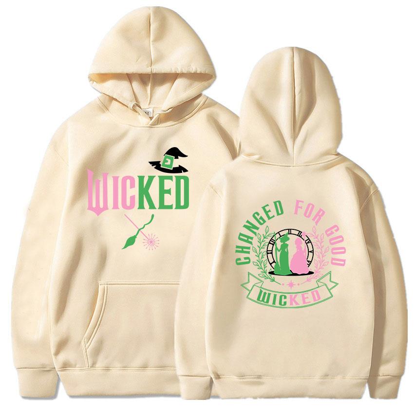 Changed for Good Wicked Fantasy Movies Hoodies Graphic Clothes Women Men Hooded Winter Sweatshirts Moletom Casual Female Hoodie