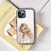 Emma Stone Phone Case For iPhone 17,16,15,14,13,12,11 Plus,Pro Max,XS,Colored Silver Plated Inside Cover