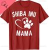 Fun Shiba Inu Mama Gift Pet Lover Apparel Shibe Dog Mom TShirt Print on Demand Couple Mens Clothing Camiseta Hombre
