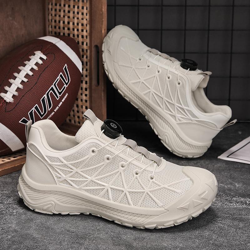 

2025 summer new outdoor versatile tires thick-soled heightened mesh shoes breathable and not stuffy casual sports shoes 44 бежевый