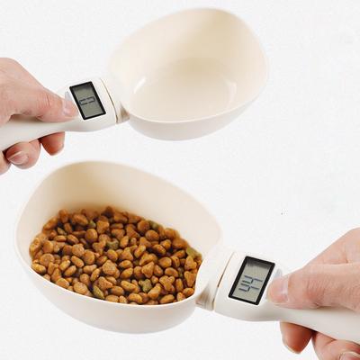 800g/1g Pet Food Scale Cup Feeding Bowl Kitchen Scale Spoon Measuring Scoop Cup With Led Display