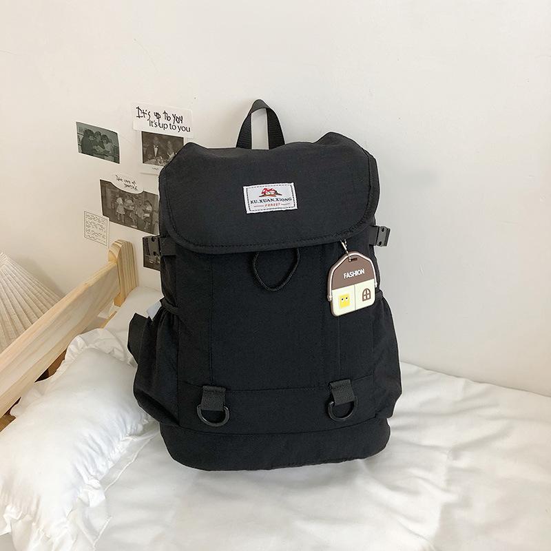 Schoolbag1011 New Casual Backpack Men's and Women's Travel Large-capacity Backpack Contrasting Colors Cute Student High-value Bag