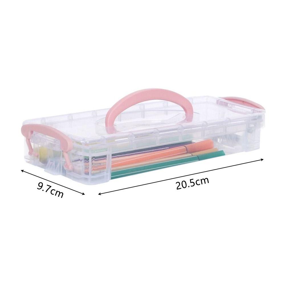 Multi Layer Portable Pencil Case Detachable Marker Pen Box Watercolor Pen Case  Business Card