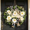 Wreaths for Front Door Artificial Flowers Ornament Housewarming Wreath Farmhouse Decor Porch