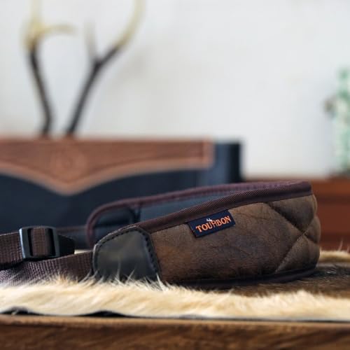 TOURBON Rifle Sling, 2-Point Sling, Adjustable (Brown)