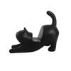 Weißer Katzen-Telefon- & Tablet-Ständer - Kreatives Harz-Ornament Geschenk