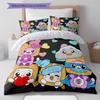Lankybox Pattern Bedding,Quilt Set Quilt Cover Pillowcase Home Birthday Gift (1 * duvet cover + 2 * pillowcase, without core)