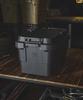 GORDON MILLER 50L Stackable Trunk Cargo Storage Box Organizer, Dark Gray, with Lid, Outdoor Seating, Large Capacity, 1664702