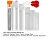 1 Set Big Eye Needles Stainless Steel Sewing Needles with Clear Storage Tube Assorted Sizes Sharp Needles for Hand