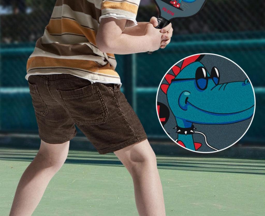 Children's Cartoon Fiberglass Pickleball Paddle Set