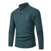 Korean Sweater Men's Winter Japanese Retro Thread Jacket Pullover Thermal Inner Layer Base Knitted Sweater