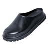 Fashion Non-Slip Leisure Walk Slippers Casual Leather Male Muller Shoes New Design Mens Lazy Walking Shoes Slip on Man Half Drag Sandals