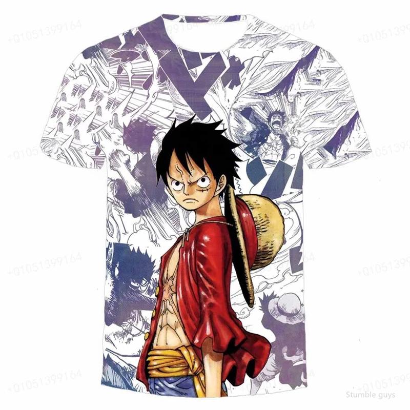 Men's One Piece Anime Tee Robin Art Print Boys Clothes Girls Short Sleeve Men Jersey Casual Lightweight