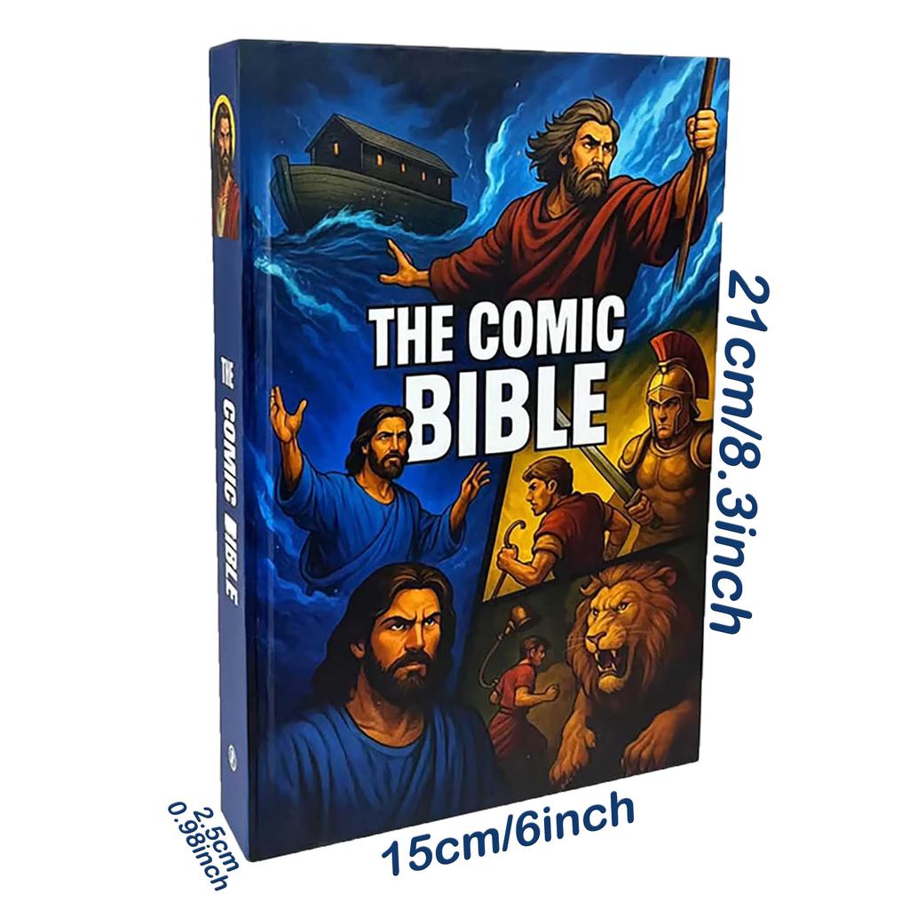 Die Comic-Bibel für alle Altersgruppen, Neues Vollfarbig Illustriertes Bibel-Comicbuch, von Genesis bis Offenbarung mit Vollständigen, Christlichen G