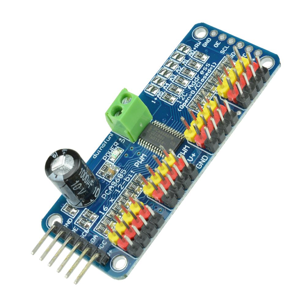 16 Ch 12-bit PWM Servo Shield Motor Driver I2C Module PCA9685 For ArduinoIJ