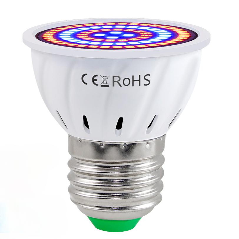 

LED Plant Bulb E27 Full Spectrum Grow Light Indoor Flower Vegetable Cultivation Light for Greenhouse Garden Pot Plant Growing 48LED standard version