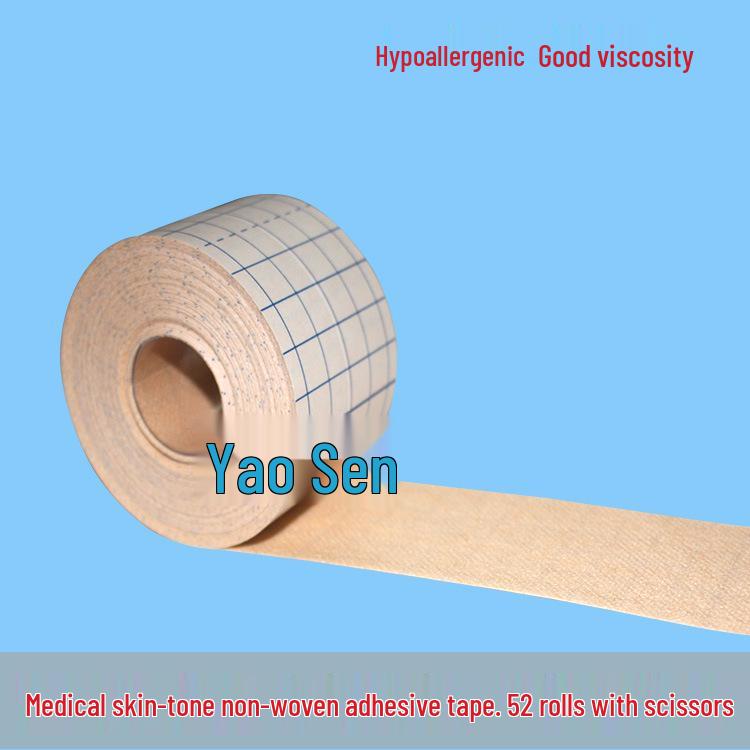 Breathable Skin-tone Self-adhesive Non-woven Medical Tape - Sanfu Patch Plaster for Acupoint Application