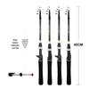 Carbon Ultra-Short Telescopic Lure Fishing Rod with Pistol Grip - Long Casting Spinning Rod